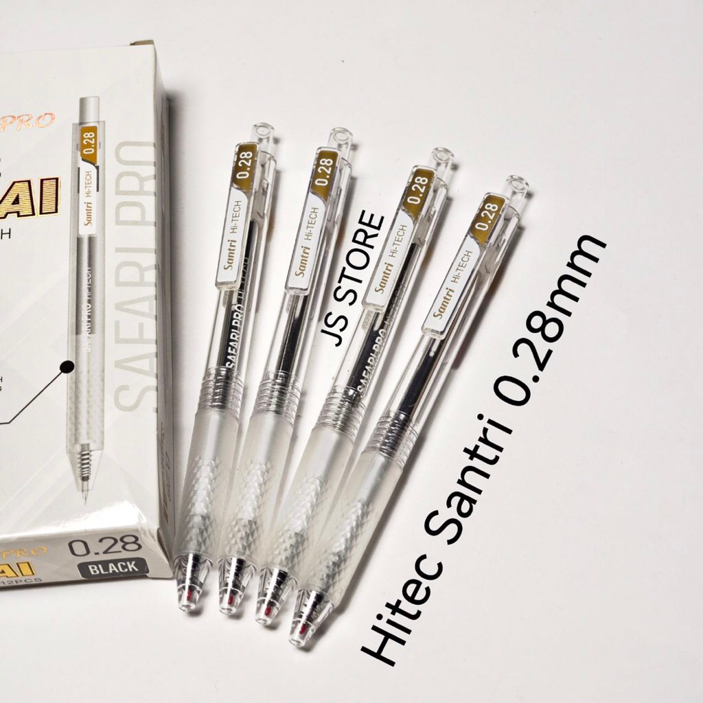 

(1 Biji) Pen Pulpen Gel Hitec Santri 0.28 mm / Pulpen Makna Kitab Santri