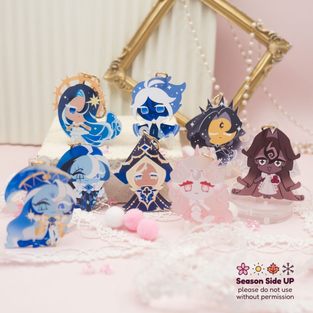 Cookie Run Kingdom Ovenbreak CRK Frosted Keychain Gantungan Kunci | Fanart | Fanmerch | Game | Anime