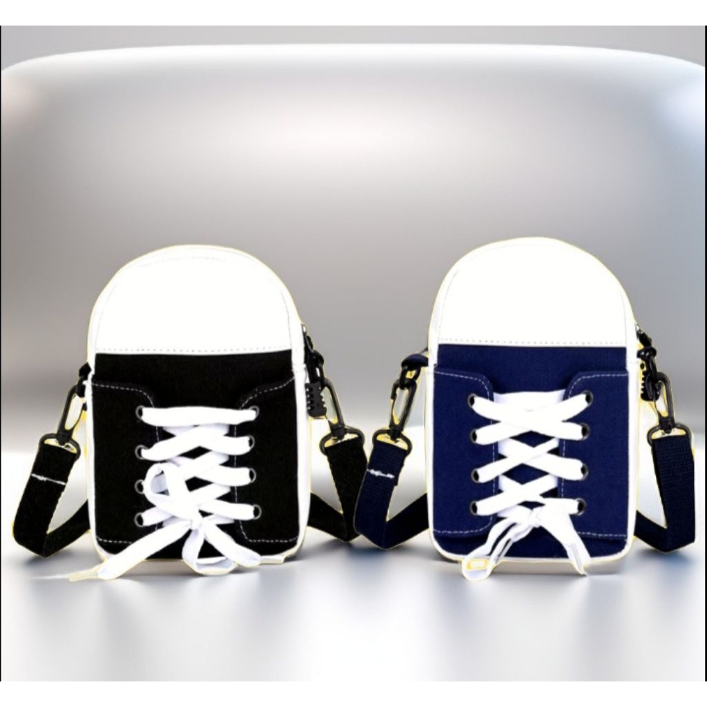 Tas model sepatu/ Tas slempang modis pria/wanita