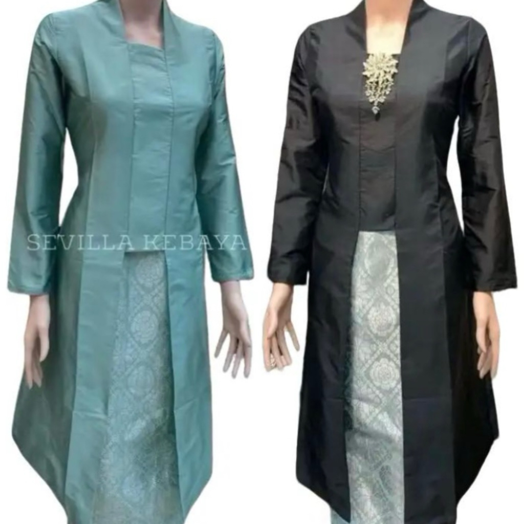 Atasan kebaya saja / Kebaya Tunik Melayu Jumbo ld120cm / Baju Kebaya Kondangan Modern / Kebaya Floy 