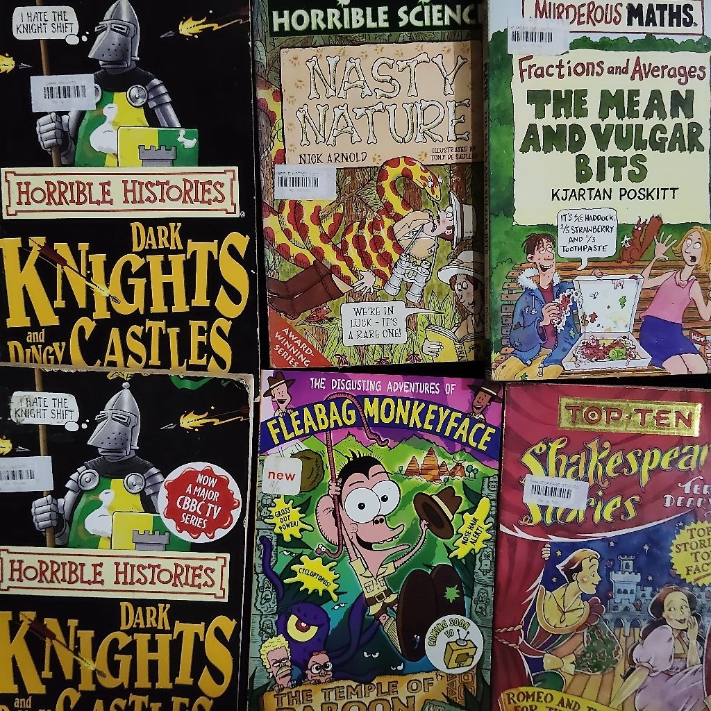 Buku Original • Horrible Histories - Horrible Science - Top Ten - Fleabag Monkey Face