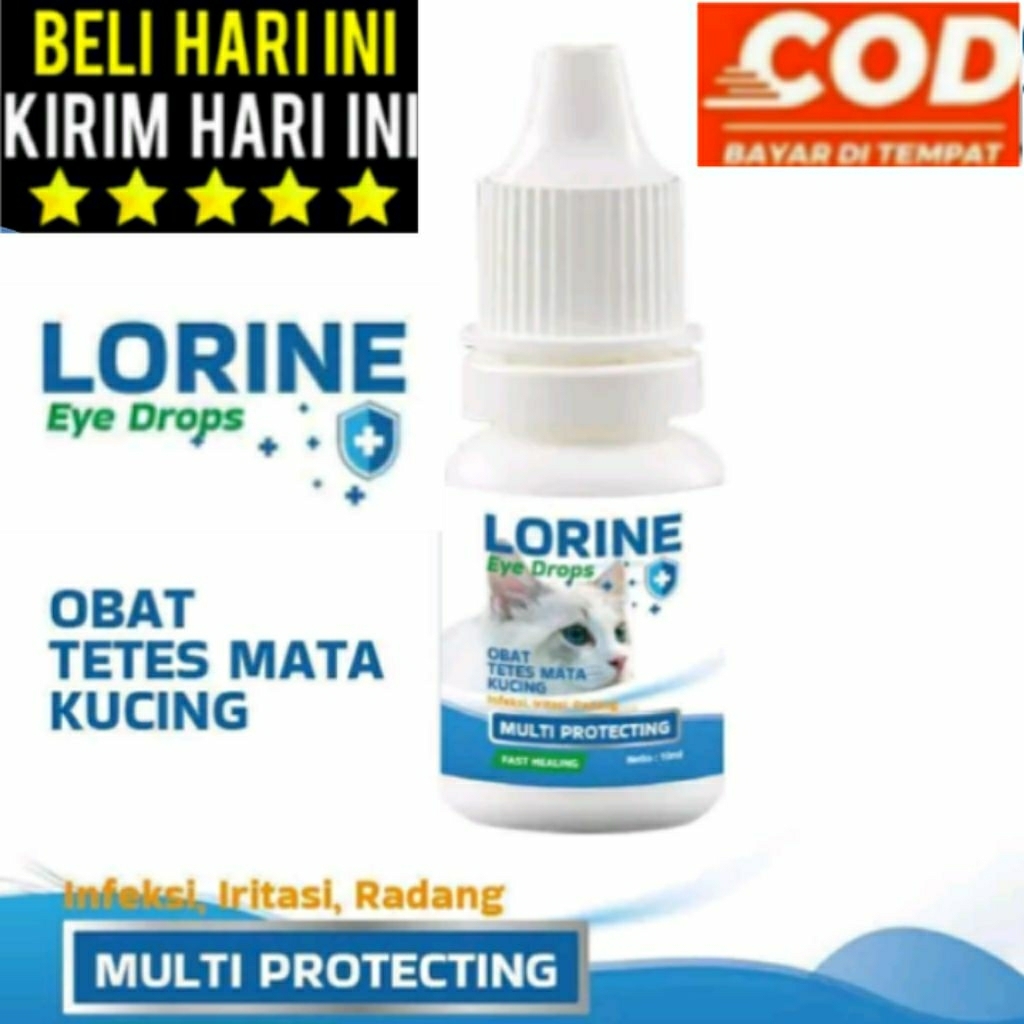 MATA JERNIH DAN SEHAT Lorine eye drops 10ml tetes mata kucing mengobati iritasi mata merah dan berai