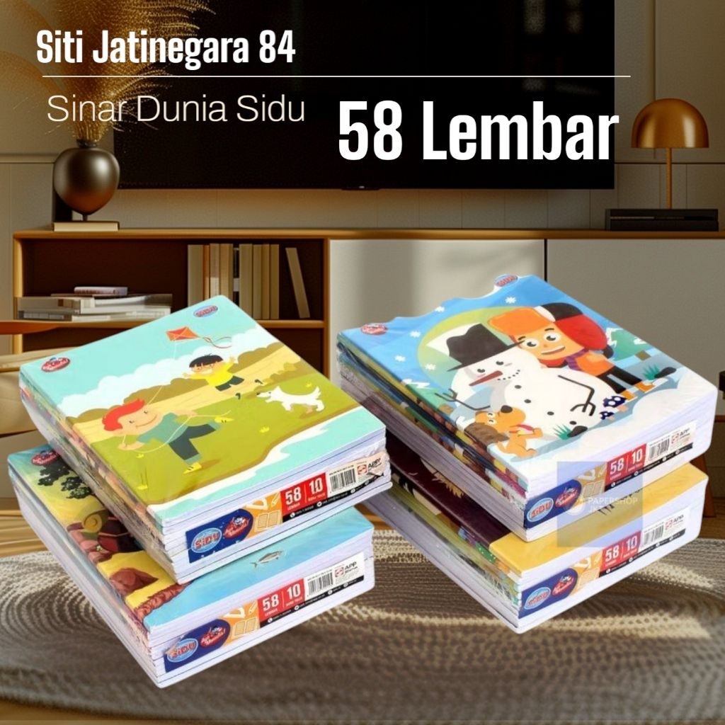 

Buku Tulis Sidu 38 Lembar/ Buku Tulis Sinar Dunia 38 Lembar Isi 10