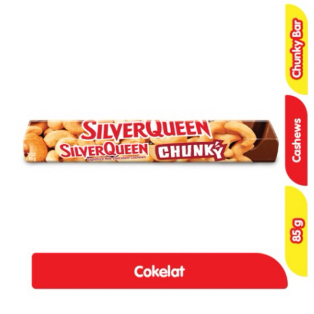 

Silverqueen Chunky Bar Cokelat Cashew 85 g