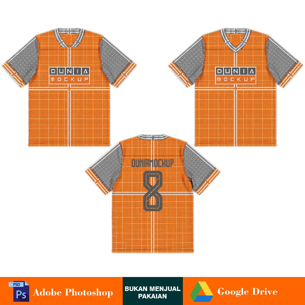 Mockup Jersey NFL Flat - PSD