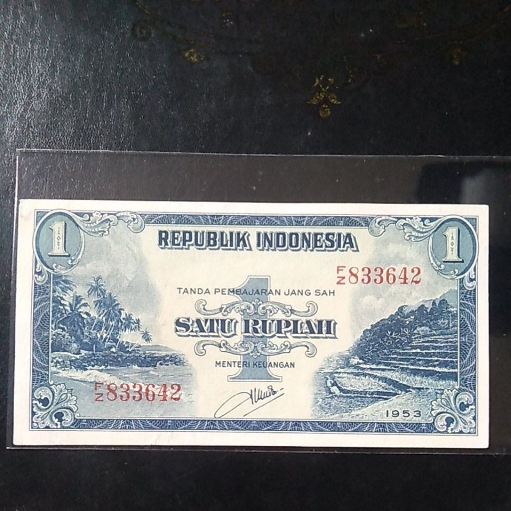 UANGKUNO 1 RUPIAH PEMANDANGAN ALAM THN 1953