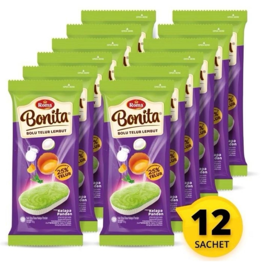 

Bolu Bonita kelapa pandan