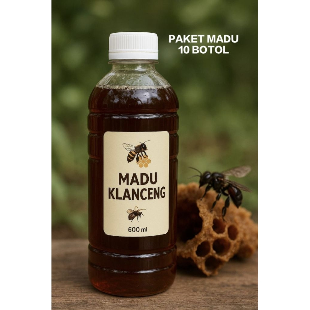 

madu klanceng asli kemasan btl/100% original