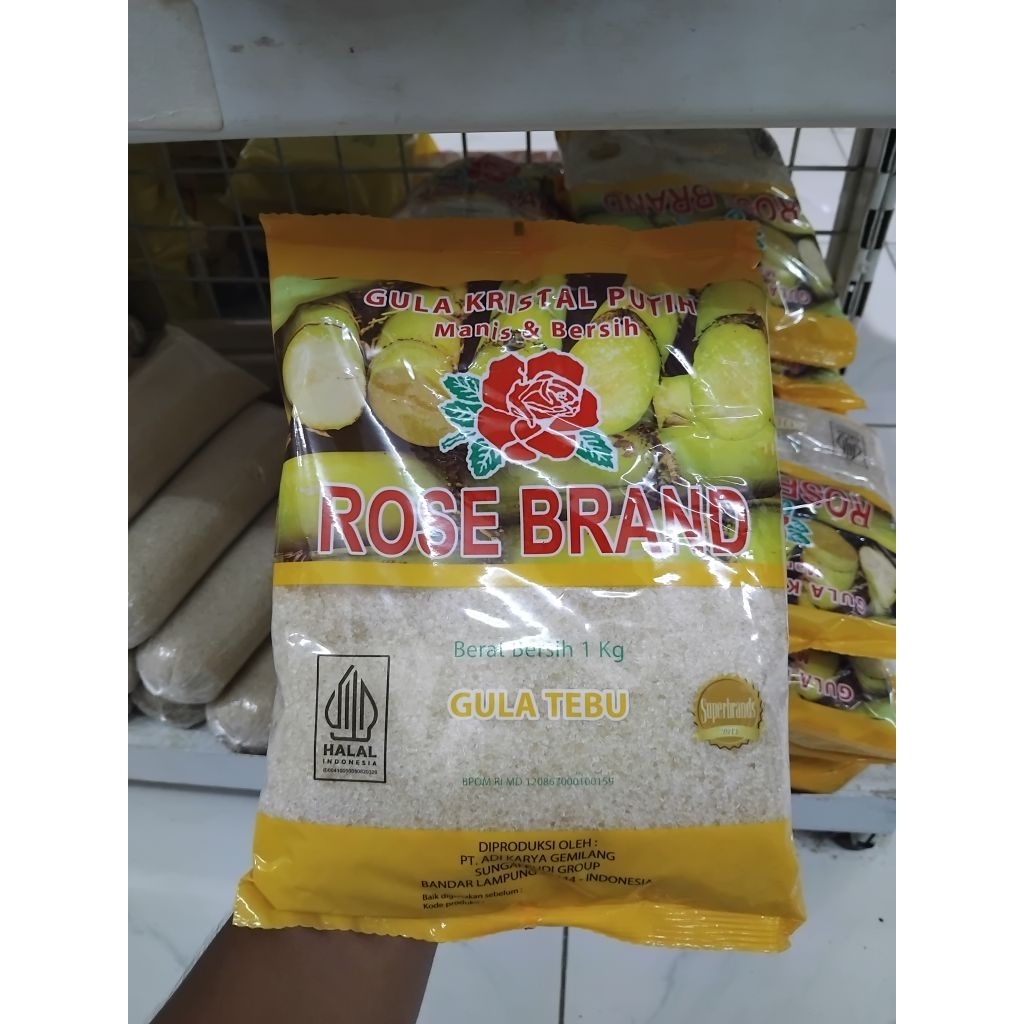 

Gula Pasir Rose Brand 1 Karton isi 20 – Gula Kristal Putih Asli, Bersih dan Manis