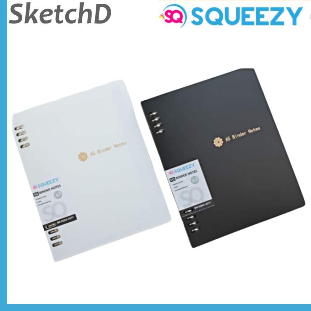 

Map Loose Leaf catatan Ring Binder 8 ring A5 Squeezy 3277 Polos