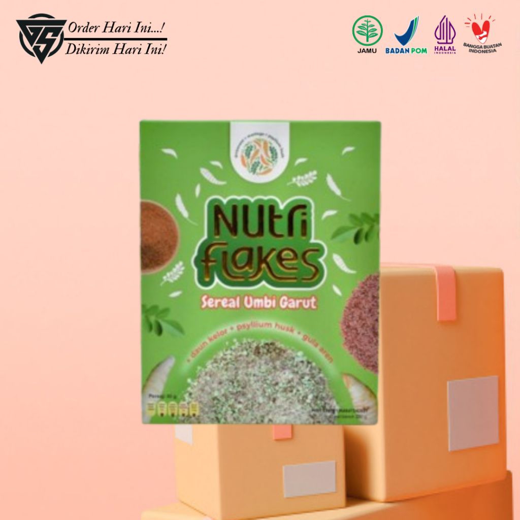 

Nutriflakes® - Sereal Umbi Garut Pilihan No #1 Keluarga Indonesia untuk Mengatasi Masalah Asam Lambung, Maag dan GERD