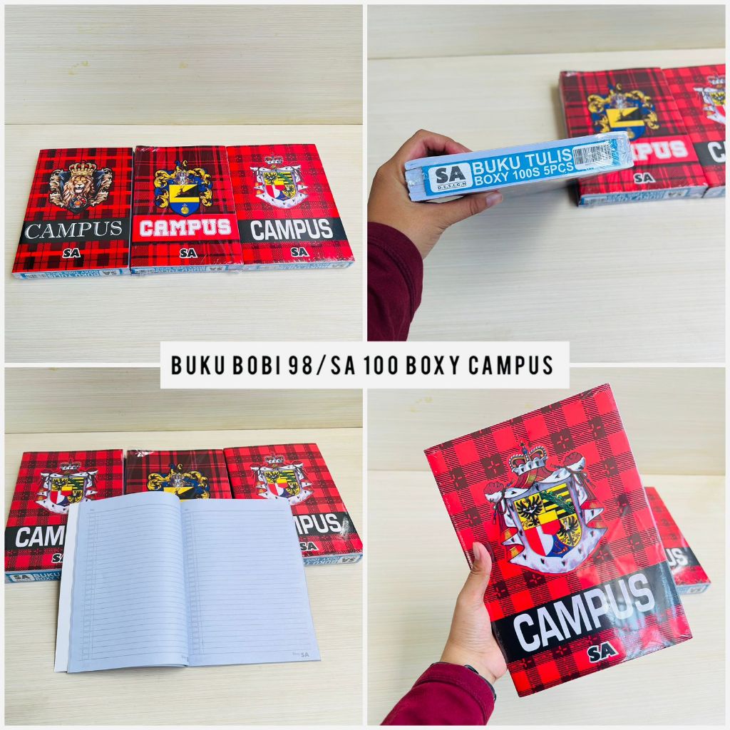 

Buku Tulis Panjang 100 Lembar Bobi Boxy SA Campus Isi 5 Buku Tulis Anak Sekolah Peralatan Belajar