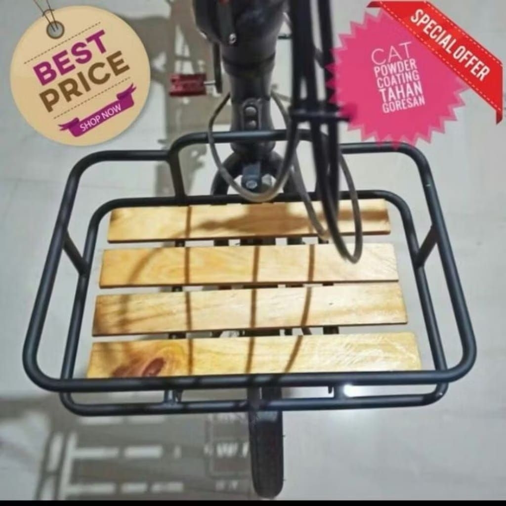 KERANJANG SEPEDA DEPAN AESTHETIC UNIVERSAL / FRONT RACK SEPEDA
