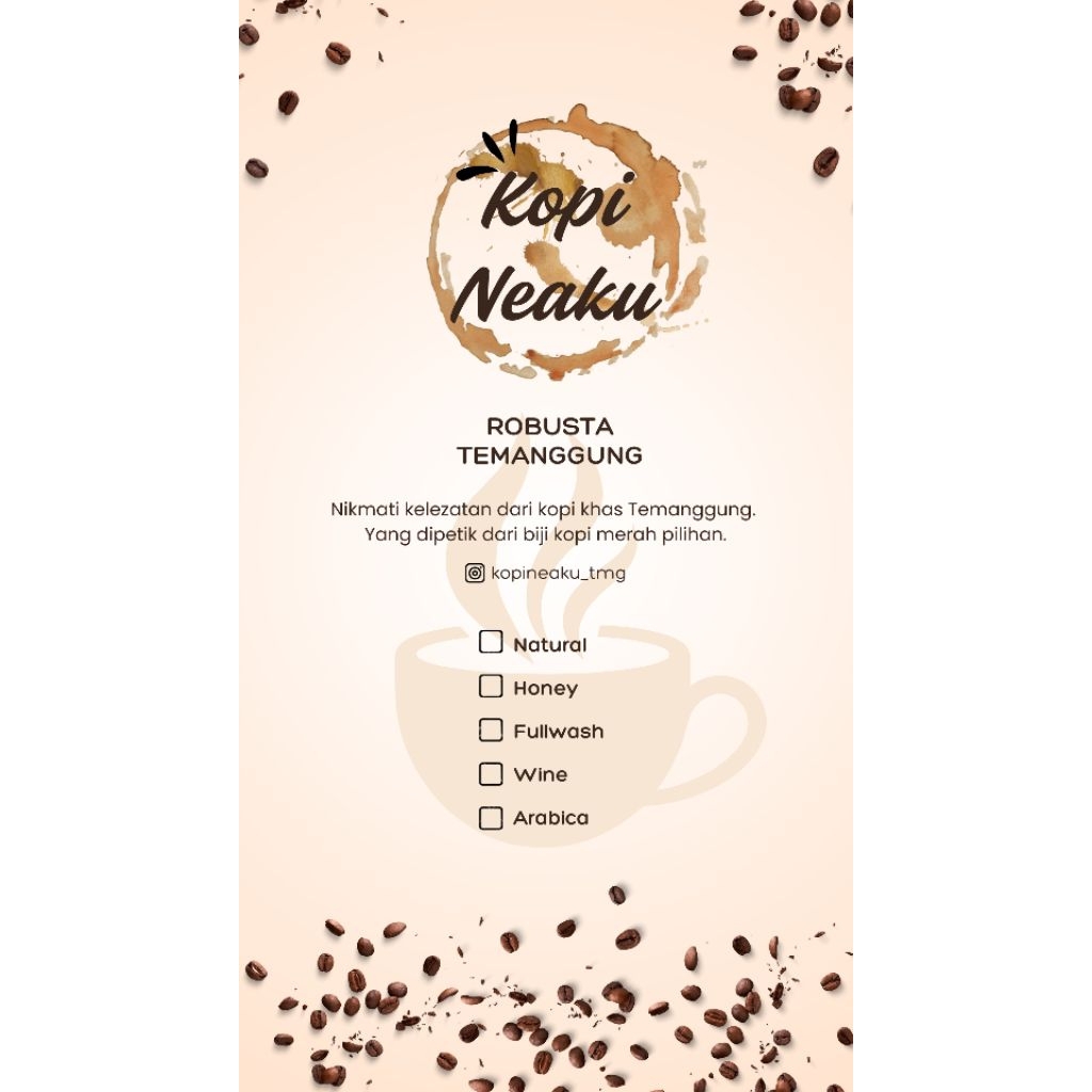 

KOPI ROBUSTA TEMANGGUNG