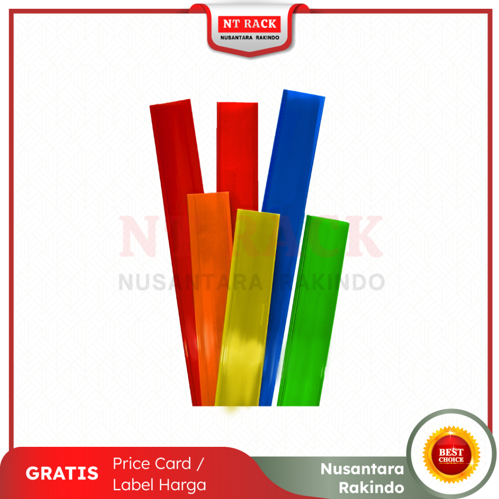 

Nusantara Rakindo - Price Card Mika Label Harga Variasi Warna Ready Stock (Bundling 10pcs)