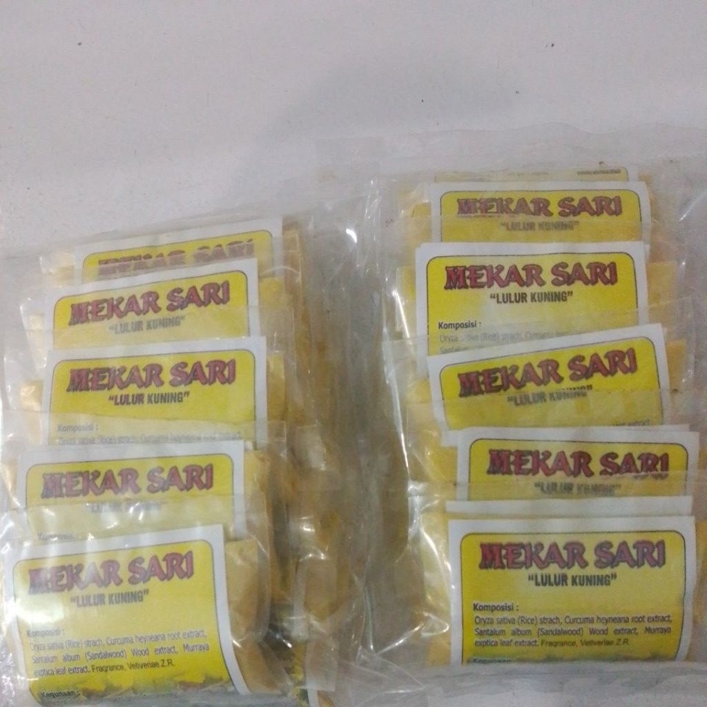 lulur mekar sari kuning saset