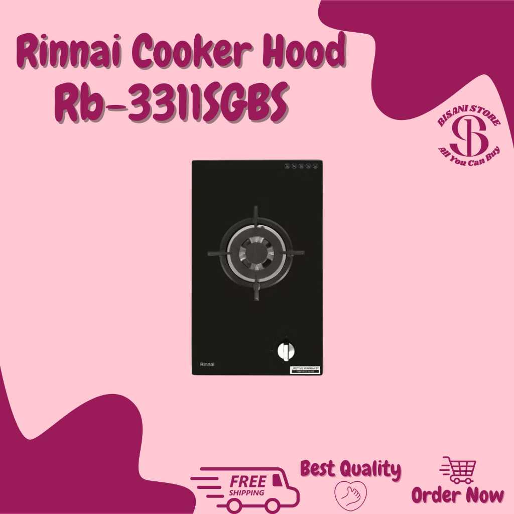 Rinnai Kompor Gas Tanam Kaca 1 Tungku RB-3311S(GBS)