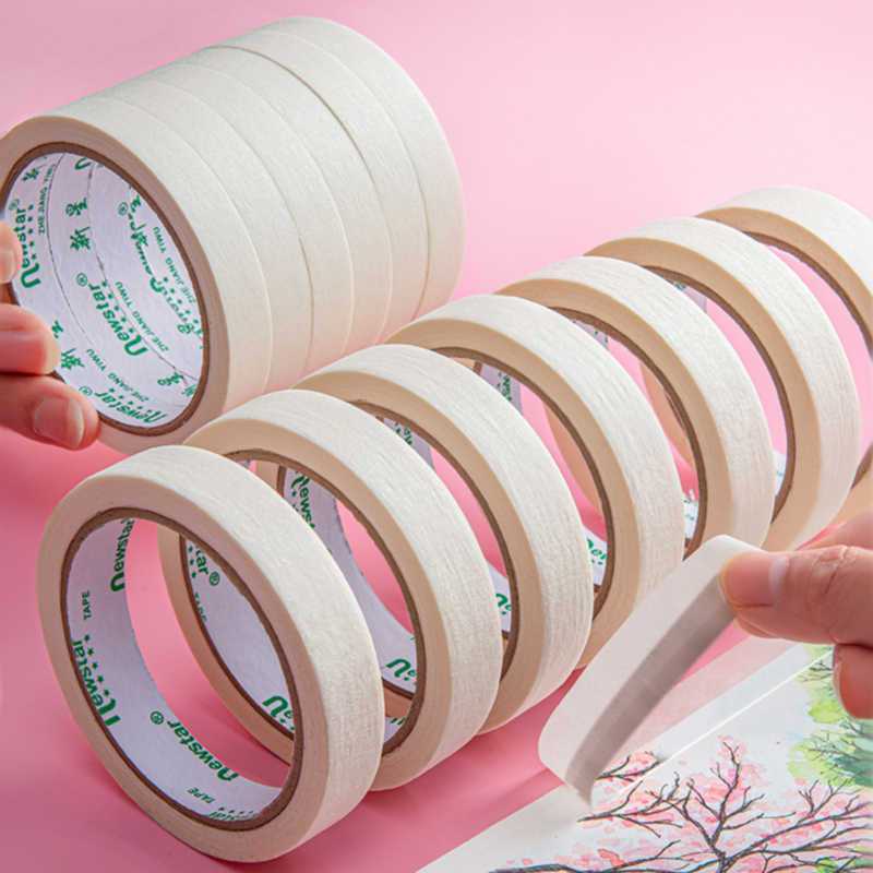 

masking tape / lakban kertas NAPOLLY TAPE 12mm x 15meter full Harga per 6 Roll