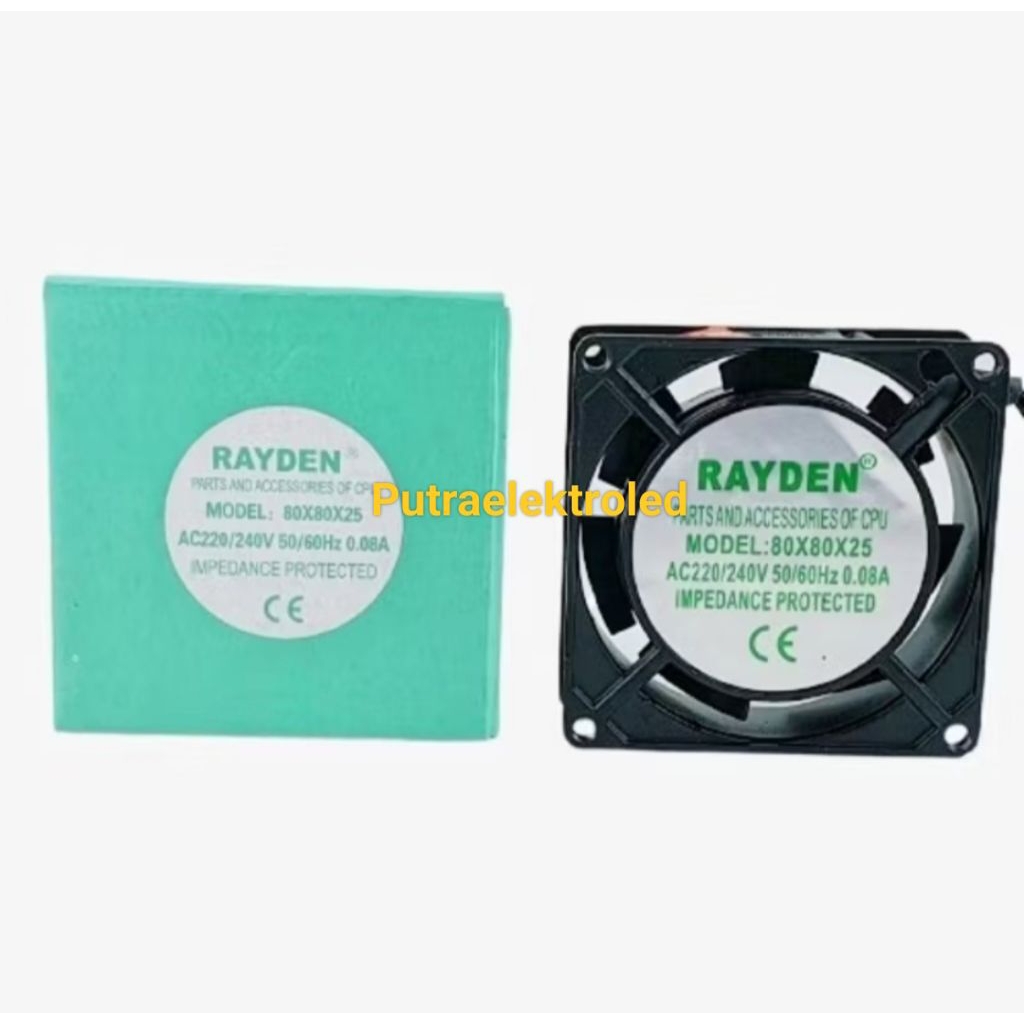 FAN RAYDEN 8CM AC 220V/240V - Fan Rayden 8cm