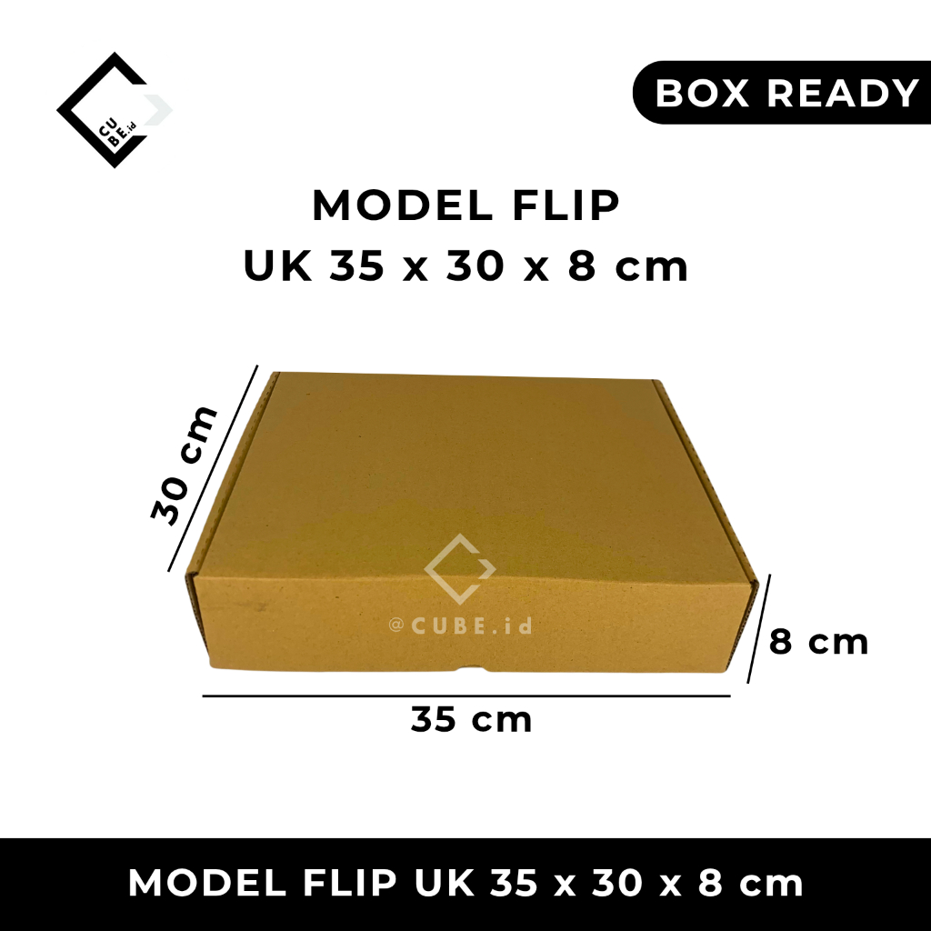 

DUS MODEL FLIP / CORRUGATED FLIP BOX uk 35 x 30 x 8 cm