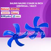 BALING-BALING KIPAS ANGIN MULTI UKURAN 16 INCH DAUN 5 / UNIVERSAL / MIYAKO SANEX GMC COSMOS MASPION 