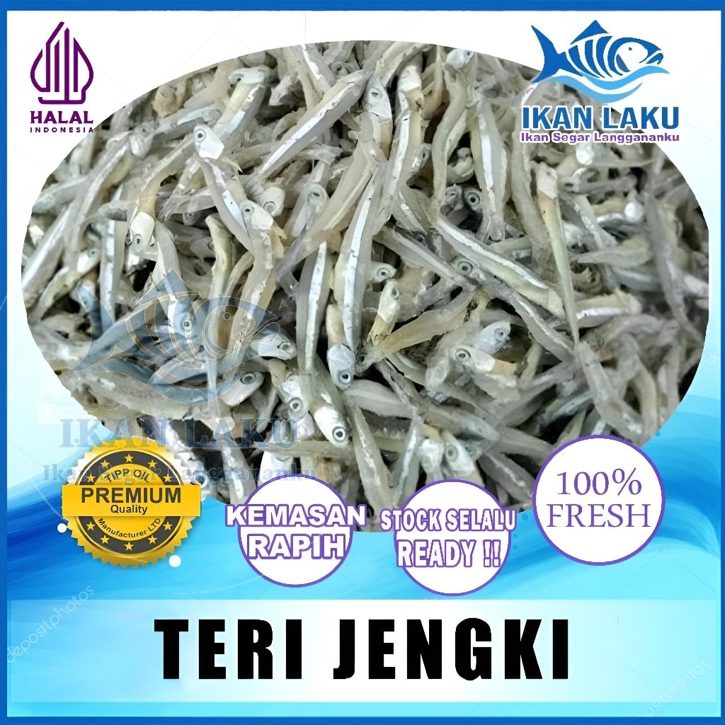 

PRODUK BARU!! TERI JENGKI ASIN PREMIUM FRESH TERMURAH BERGARANSI IKAN LAKU IKAN SEGAR IKAN BEKU