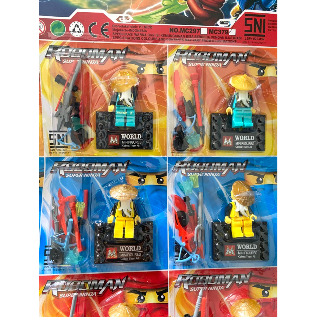 4pc Mainan Fancy Roboman Super Ninja