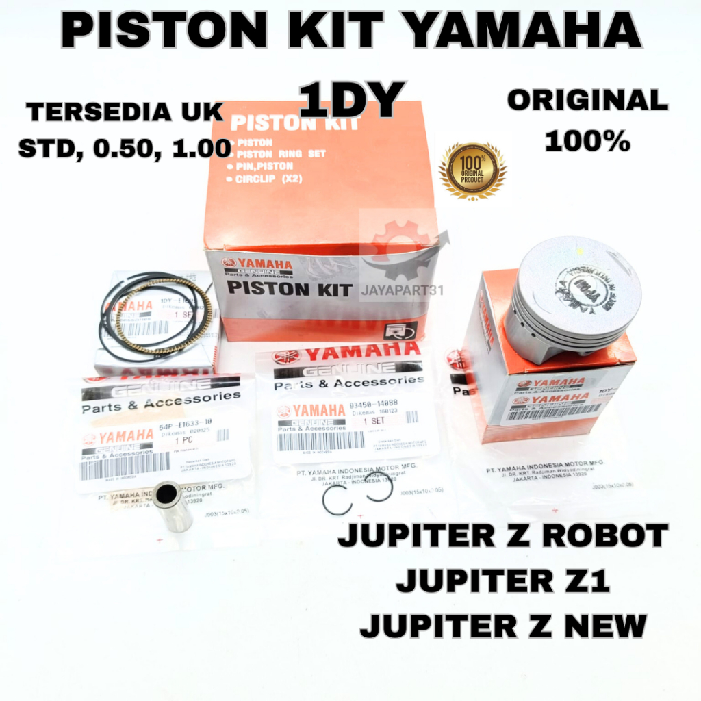 PISTON KIT YAMAHA 1DY ASLI ORIGINAL YGP JUPITER Z1, JUPITER ROBOT, JUPITER Z NEW