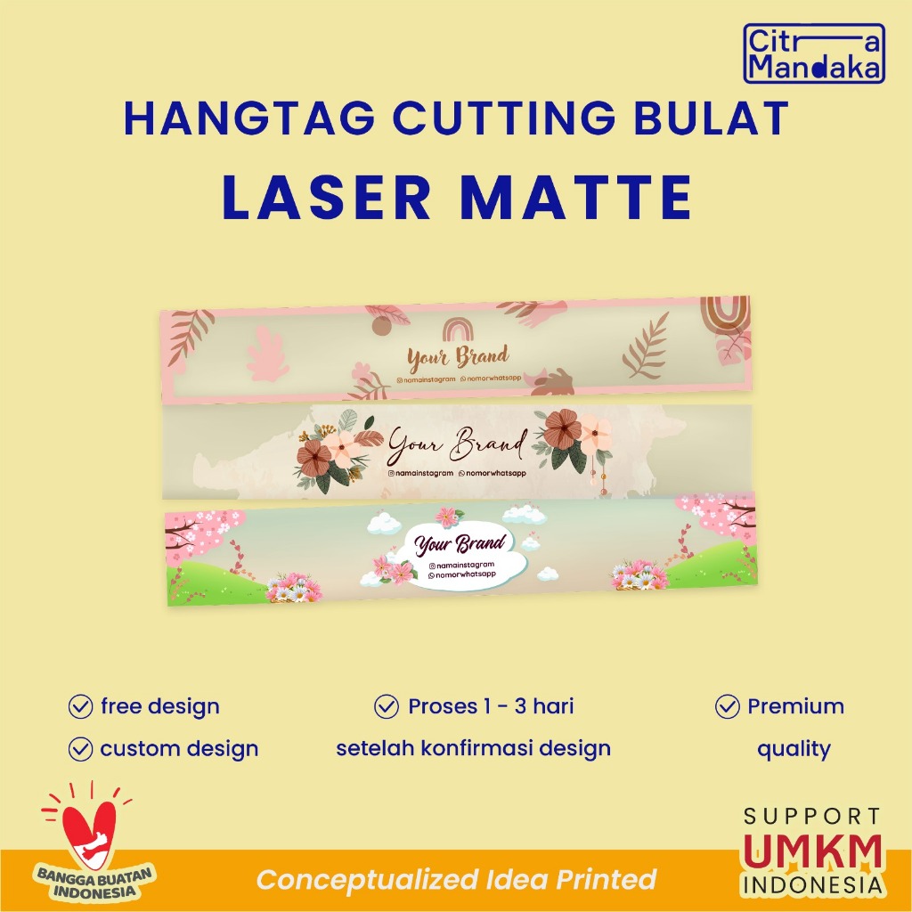 

Paper Belt Custom Premium Lasermatte – Label Roti, Minuman, Souvenir Free Design