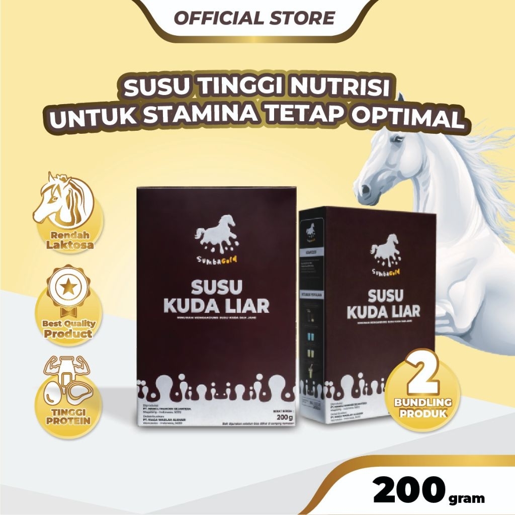 

SumbaGold Susu Kuda Liar 2 Box Untuk Jaga Daya Tahan Tubuh Mengatur Kadar Energi Anti Lemas Loyo