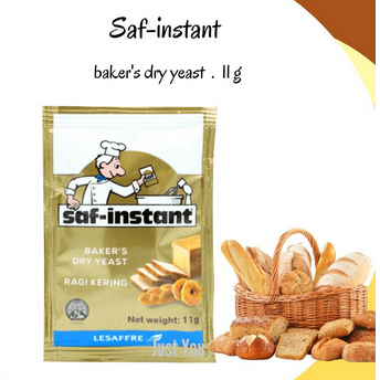 

SAF INSTANT Sachet Kemasan 11 Gram Dry Yeast Instan Saset