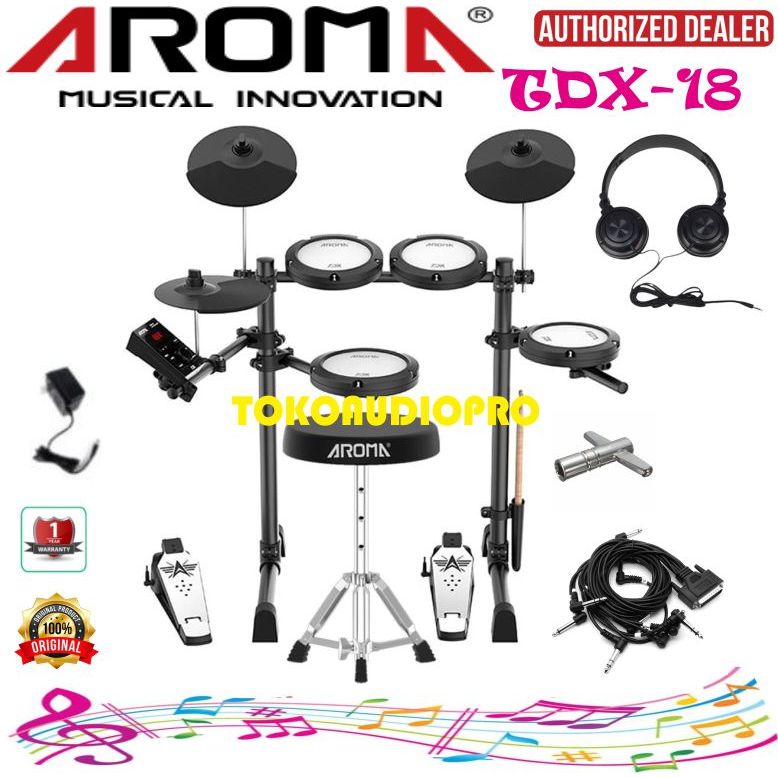 Drum Aroma TDX18 Drum Elektrik Aroma TDX-18 Paket Drum Elektrik