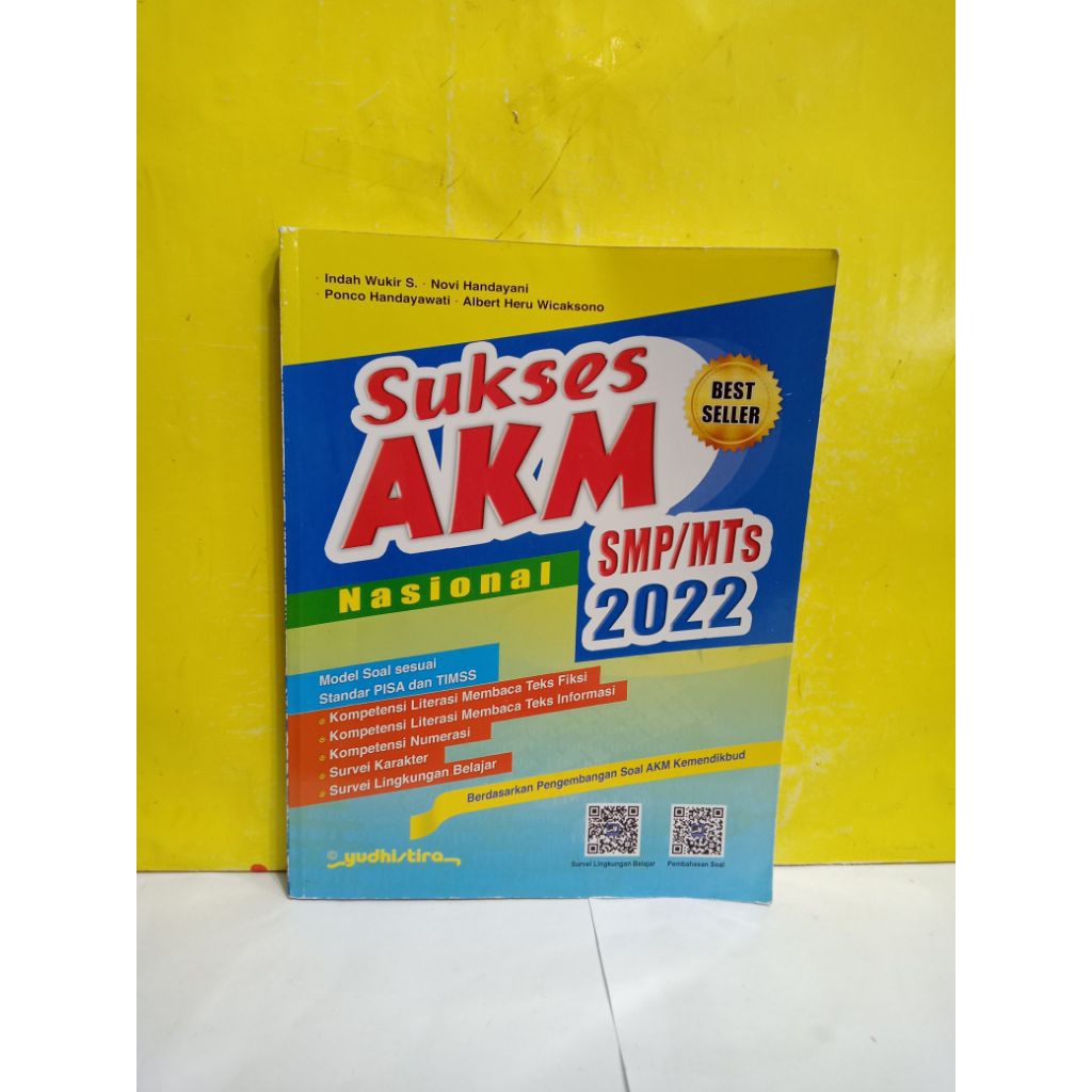 BUKU SUKSES AKM NASIONAL SMP/MTS 2022