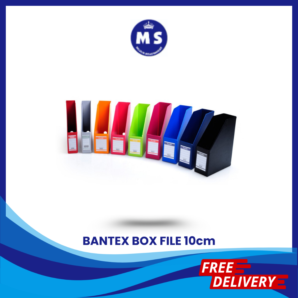 

BANTEX BOX FILE MAGAZINE FILE FOLIO 10CM 4011