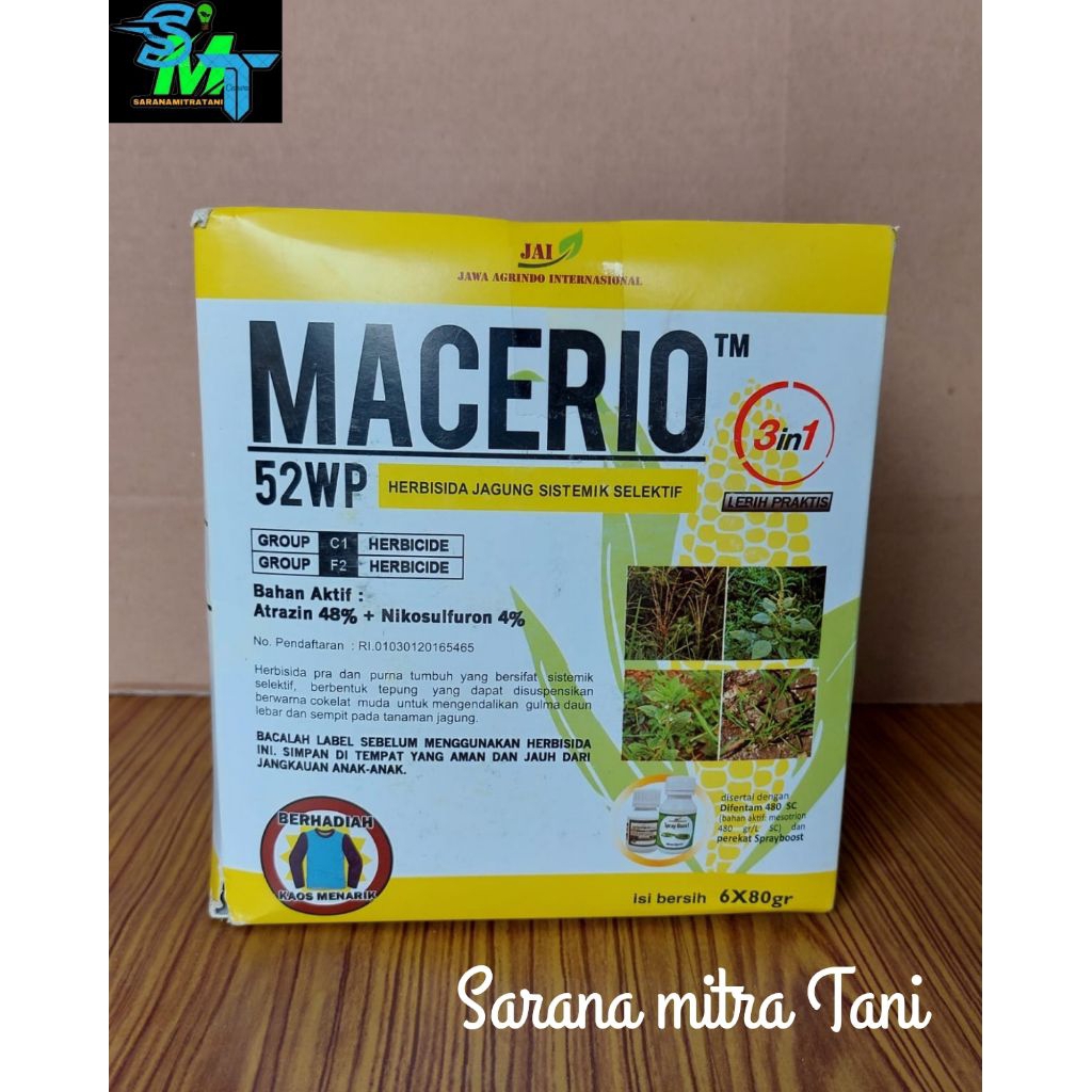 MACERIO 52 WP / HERBISIDA selektif Jagung