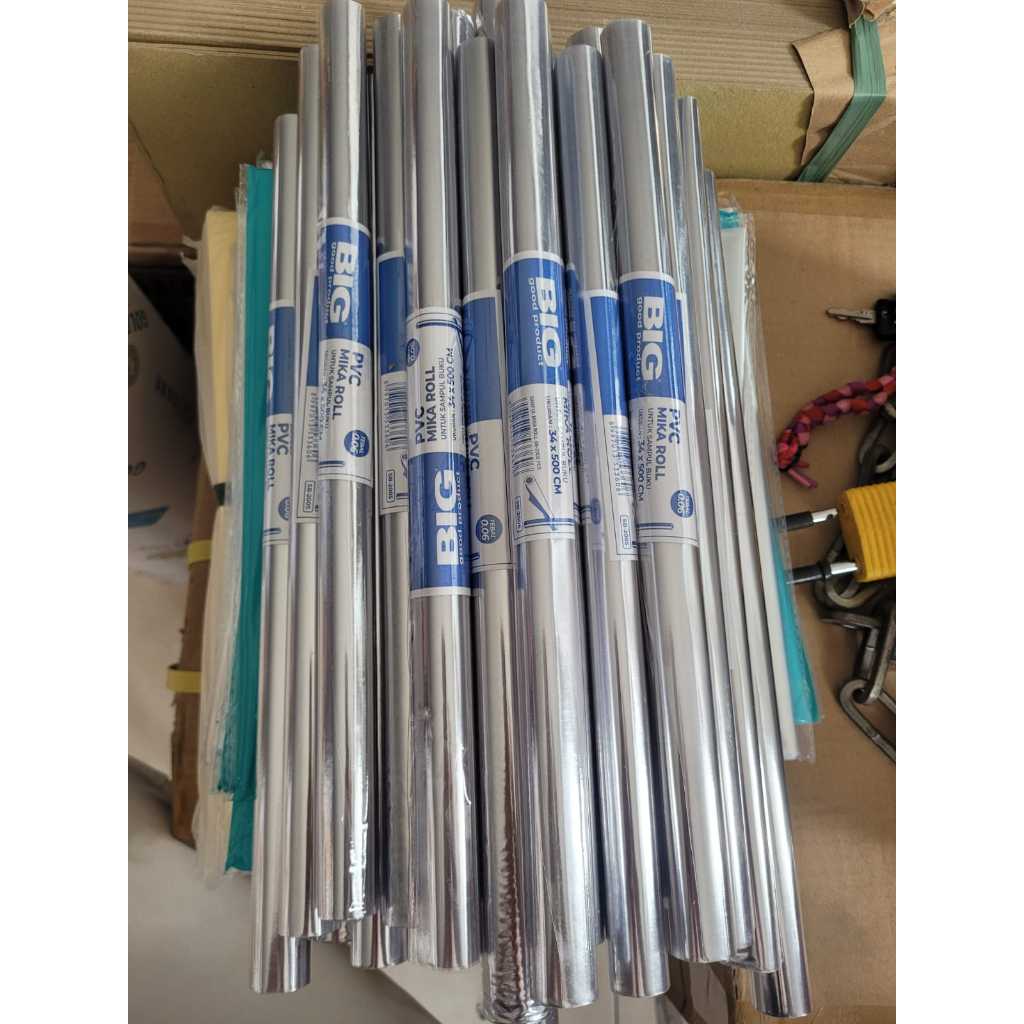 

Sampul Buku Plastik Mika Rol Tebal 60 Mikron /SAMPUL BUKU PLASTIK ROLL 34X500 CM /SAMPUL BUKU PLASTIK ROLL 45X500CM