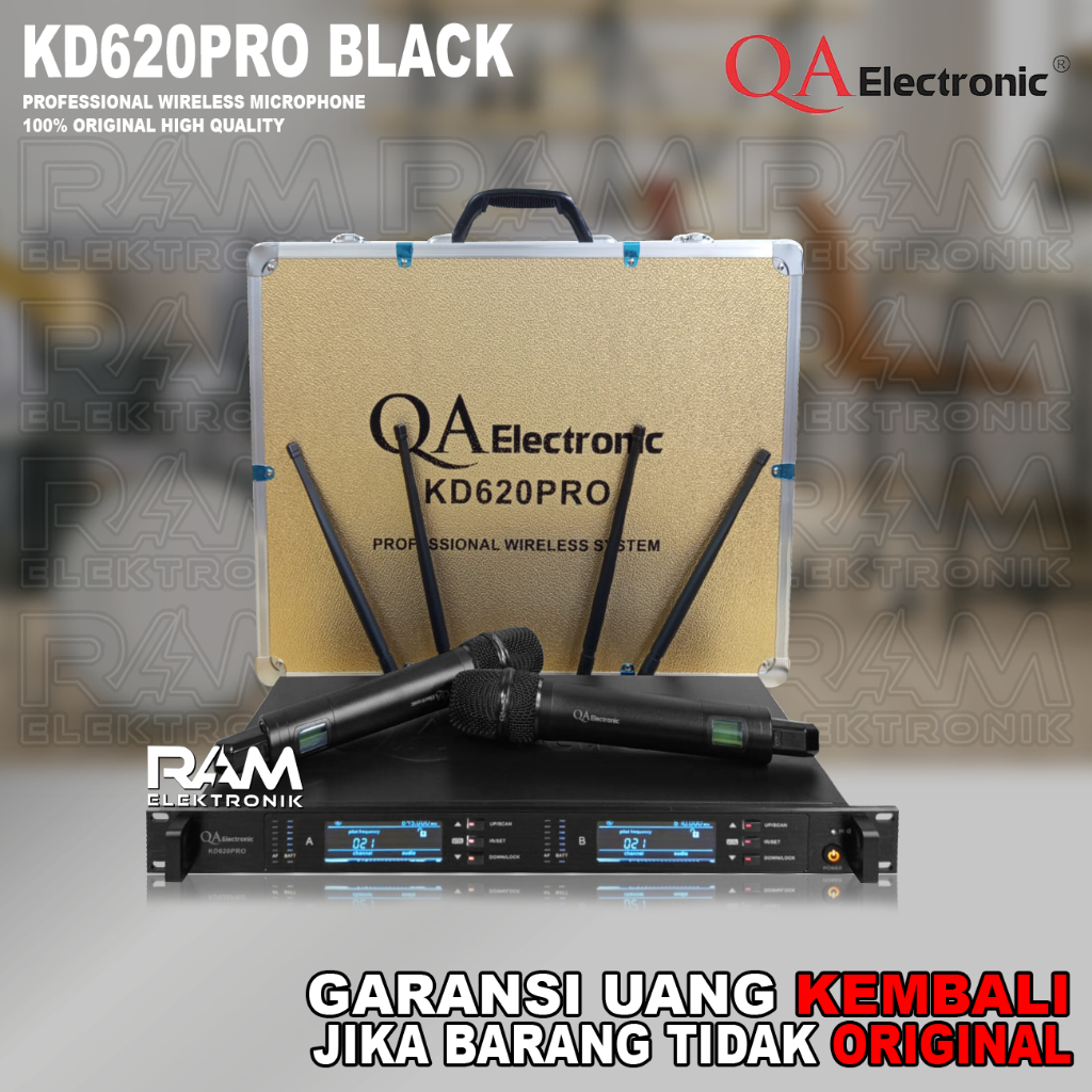 Microphone Mic Wireless QA ELECTRONIC KD620PRO | KD620 PRO | KD 620 PRO Original