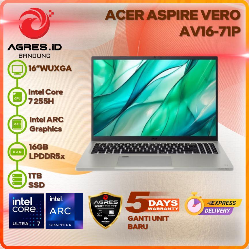 ACER ASPIRE VERO AV16-71P ULTRA 7 255H 16GB 1TB 16" WUXGA IPS