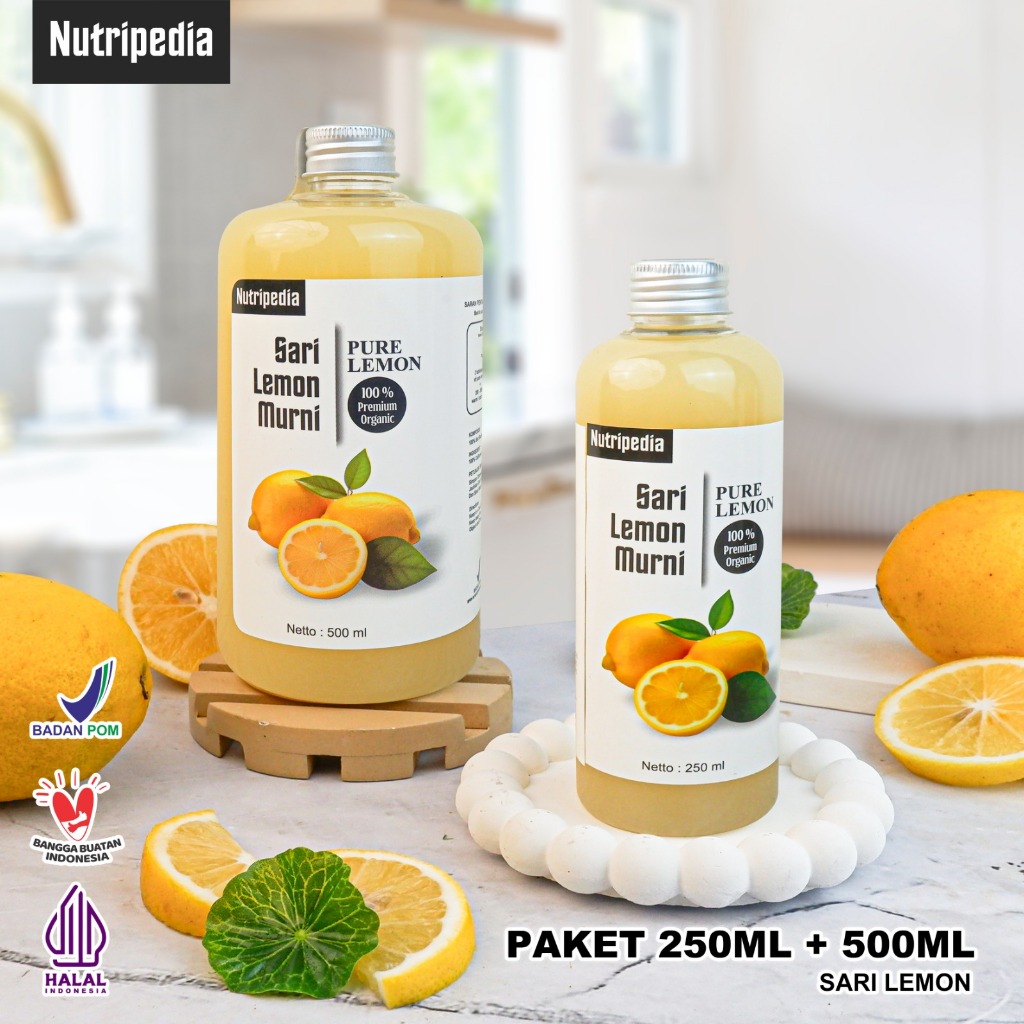 

Nutripedia Sari Lemon 750ml Murni Asli 100%