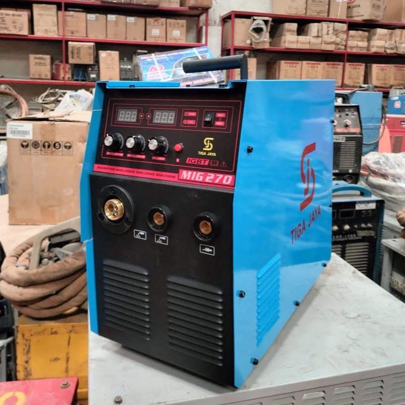 MESIN LAS MIG/MAG IGBT INVERTER MIG-270 merk TIGA JAYA