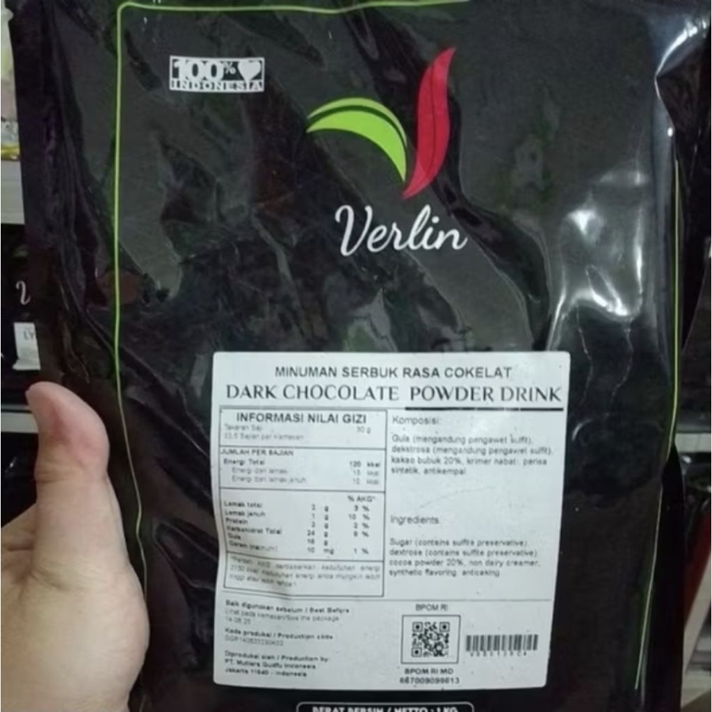 

Verlin Bubuk Dark Chocolate 1 kg