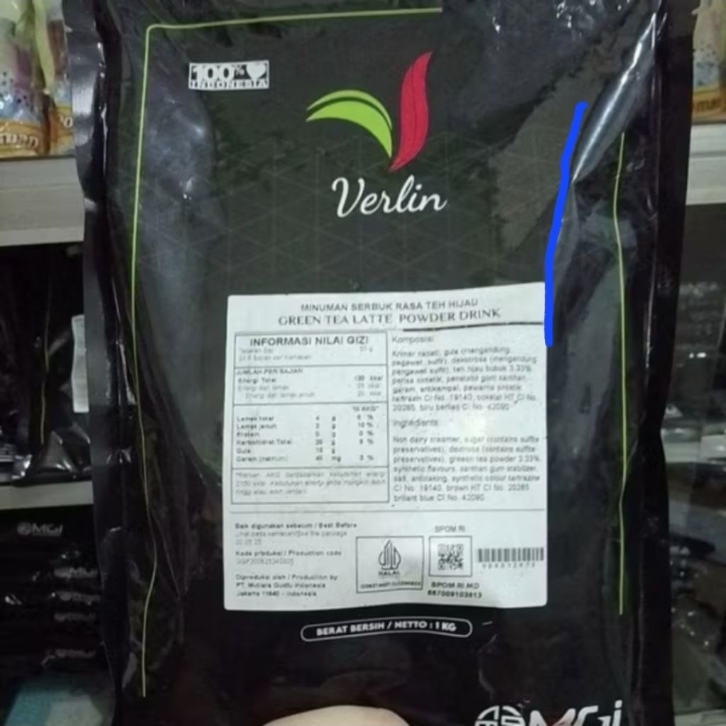 

Verlin bubuk Green Tea Latte 1 kg