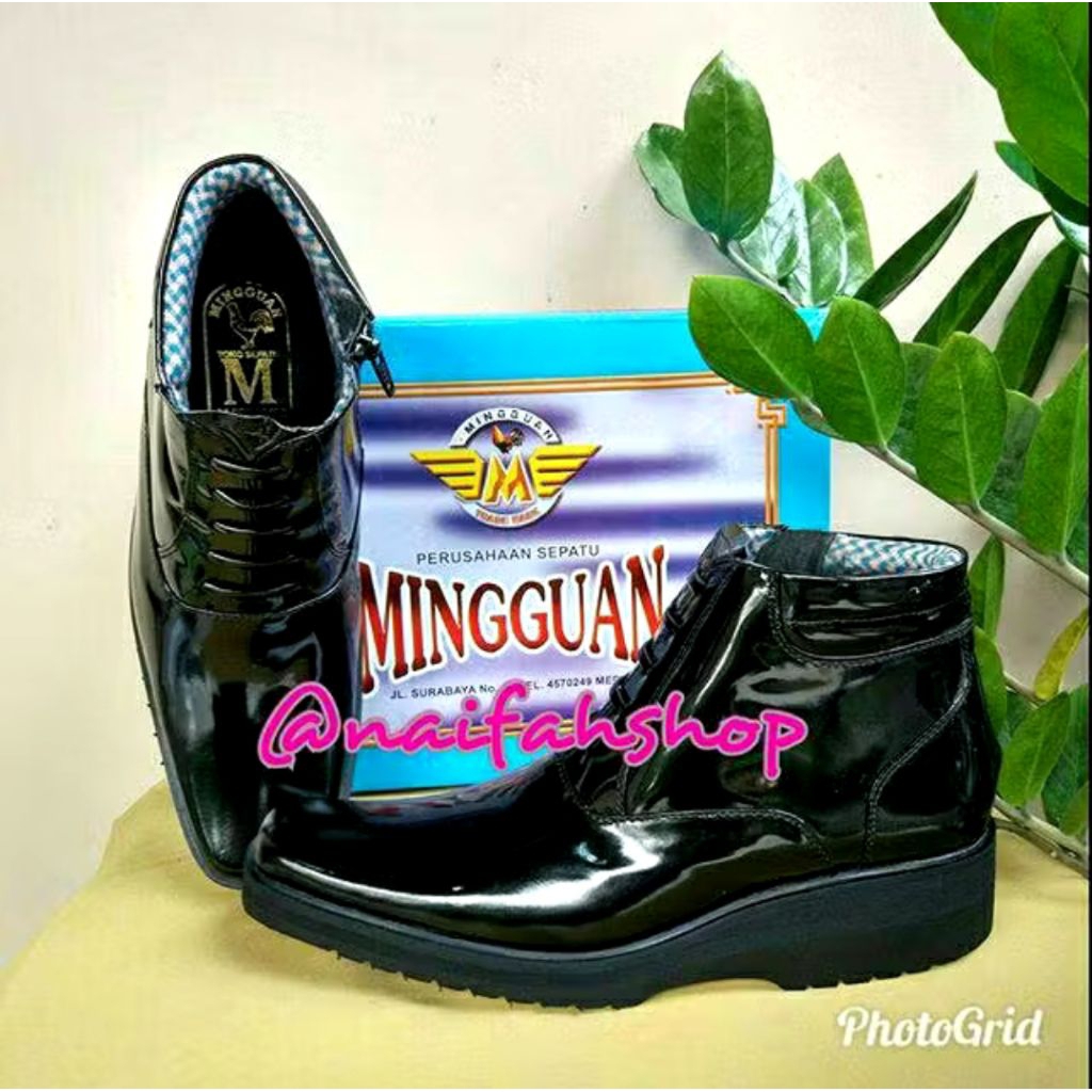 Sepatu PDH Polki dan Polwan merk Mingguan