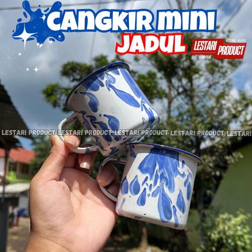 (6 PCS) CANGKIR JADUL U.K (7CM) | CANGKIR ENAMEL | MUG JADUL | MUG ENAMEL | MUG BLIRIK | GELAS JADUL