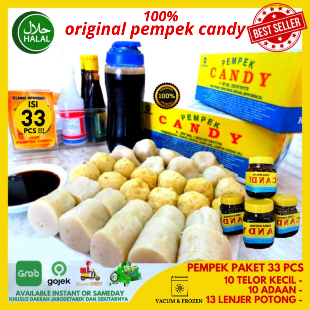 

Pempek Candy Palembang Asli Paket C Empek Empek Mpek mpek COD TERMURAH TERLARIS