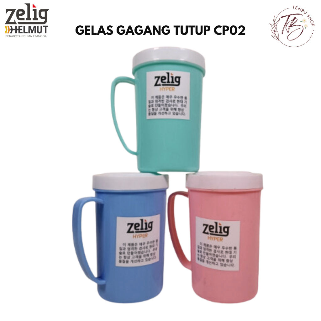 GELAS ZELIG MUG TUTUP LUCU MOTIF KOREA MURAH WARNA PASTEL