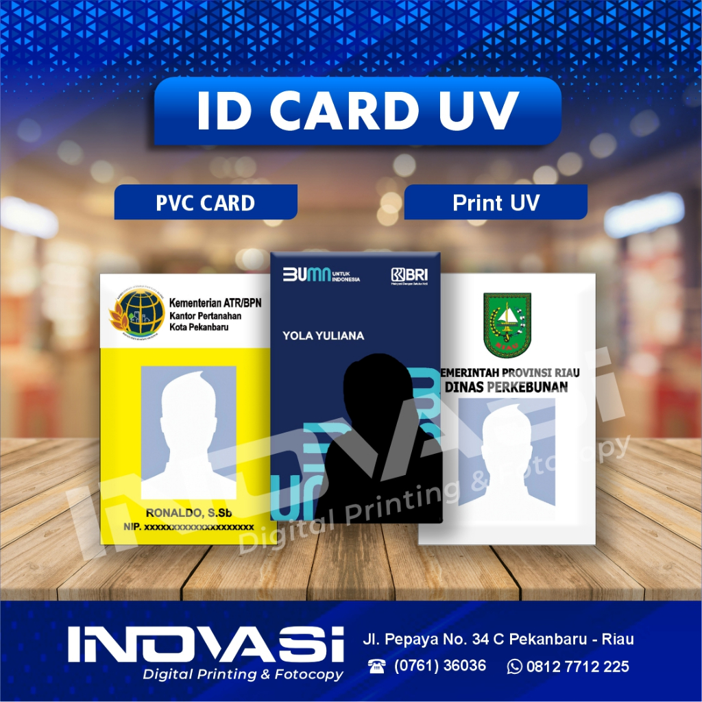

ID Card KANTOR /Kartu Member / ID Card Karyawan PVC CARD
