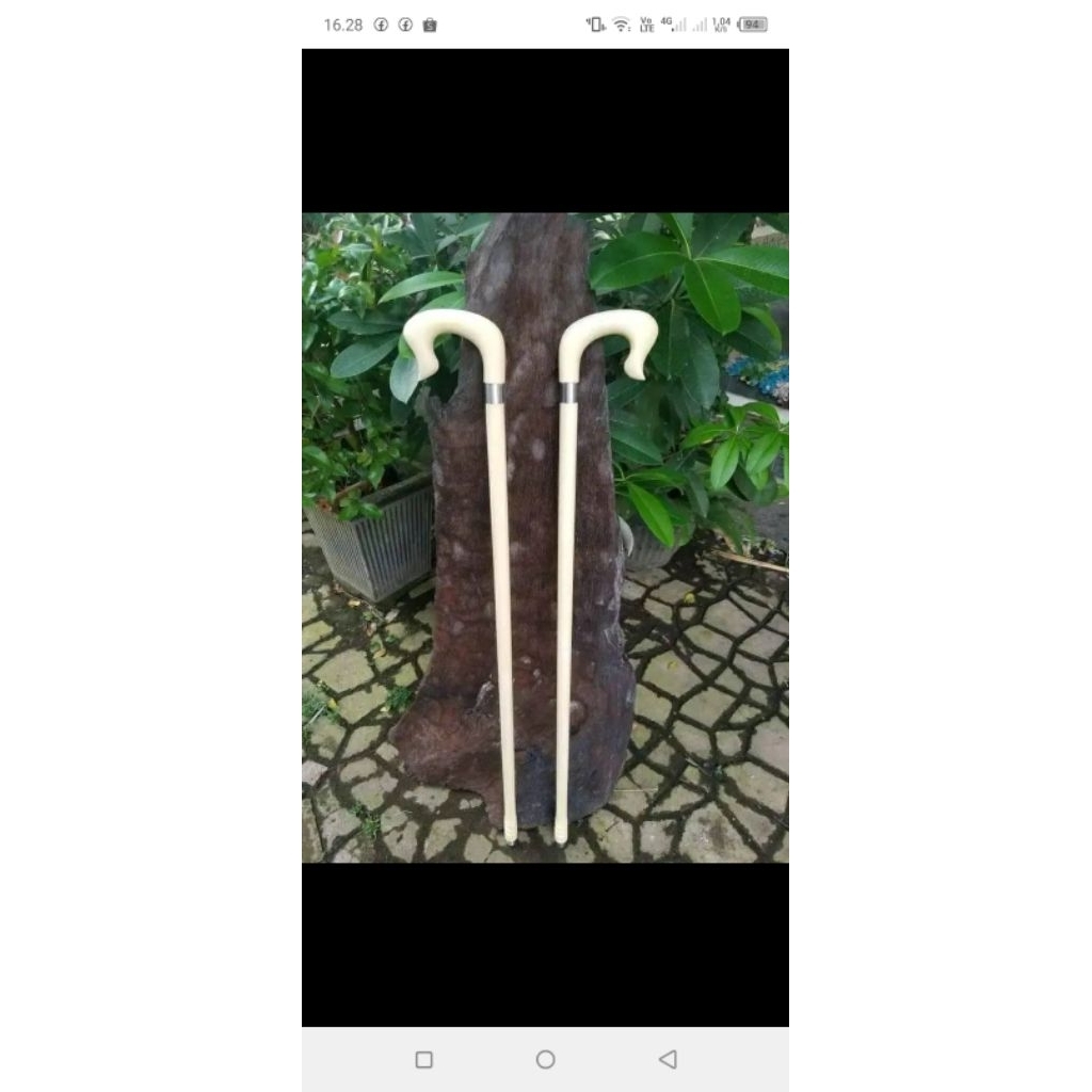 TONGKAT JALAN KAYU BERTUAH KEMUNING GADING