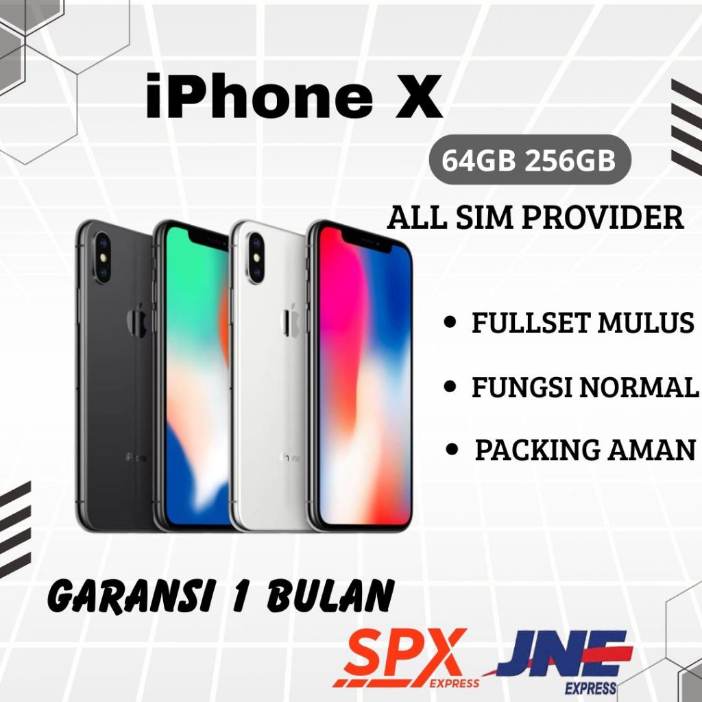 HANDPHONE X SECOND IP X BEKAS MULUS INTERNASIONAL ORIGINAL BERGARANSI MULUS FULLSET
