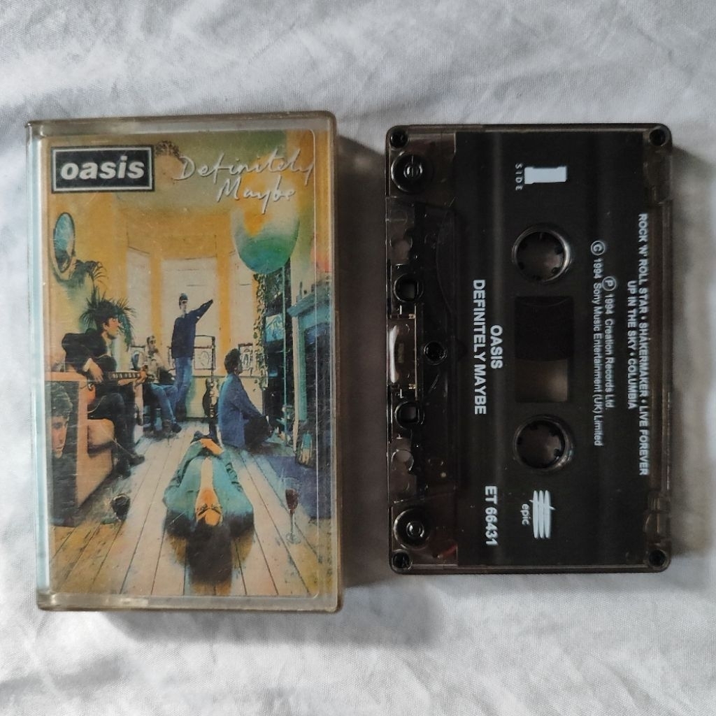 kaset pita oasis Definitely Maybe minus